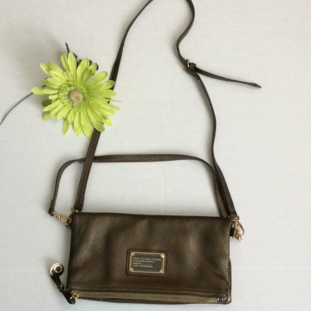 Marc Jacobs Bronze Fold Over  Crossbody